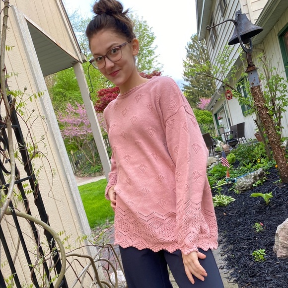 Van Heusen for Her vintage pink sweater - Picture 6 of 7